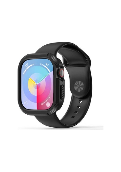 Watch 10 42mm Silikon Tpu Kasa Koruyucu Frm Watch Gard 17 - Siyah