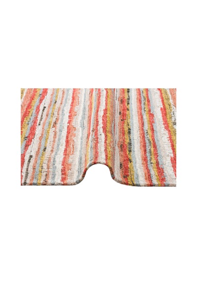 Multy Hasır Görünümlü Kaymaz Renkli Dokuma Modern Kilim