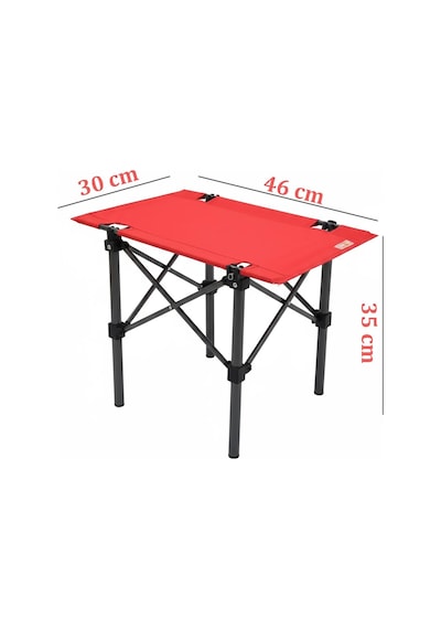 Exent Mini Kamp Sehpası 31 X 46 Cm-kırmızı Çok Renkli