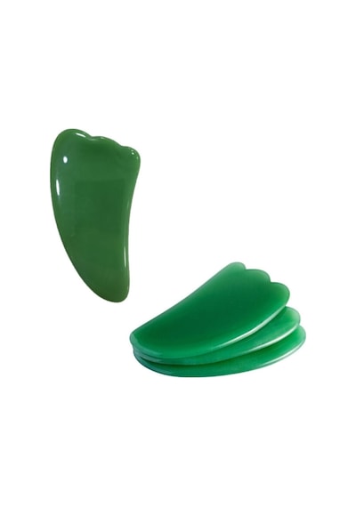 Aventurin Gua Sha Yüz Vücut Masaj Taşı Doğal Taş Cilt Bakımı
