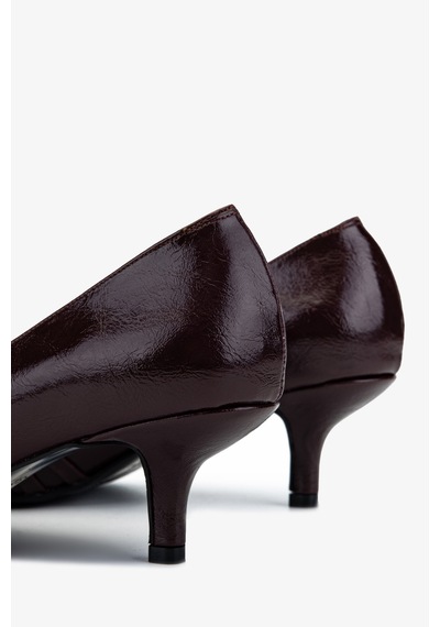 Valmenti Kadın Suni Deri Bordo Stiletto Ayakkabı 1073 0510 Bn Ayk Sk25-26 Bordo Dr Bordo