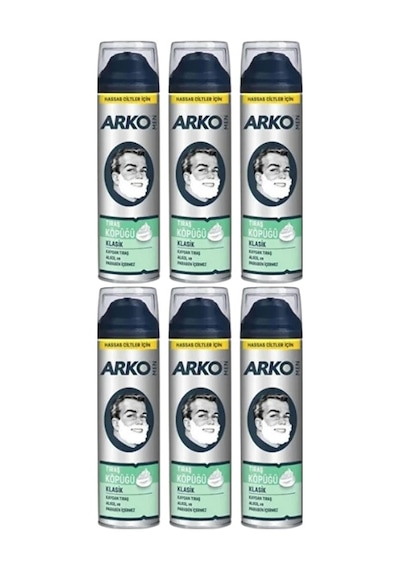 Arko Men Klasik Tıraş Köpüğü 200 Ml X 6 Adet-334