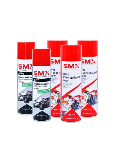 Susuz Motor Temizleme 3adet + Tampon Ve Plastik Yenileyici 2adet