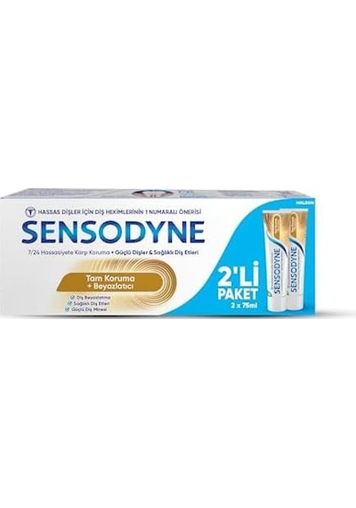 Tam Koruma & Beyazlatıcı Diş Macunu 75 Ml 1+1
