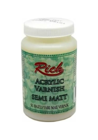 Su Bazlı Vernik Yarı Mat Semi Matt Acrylic Varnish 250 Cc. Nocolor-f0e21063