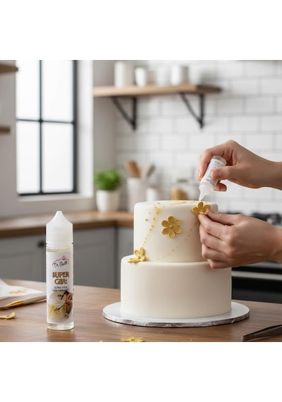 Gıda Yapıştırıcı 60 Gr Yenilebilir Pasta Ve Şeker Hamuru Yapıştırıcısı