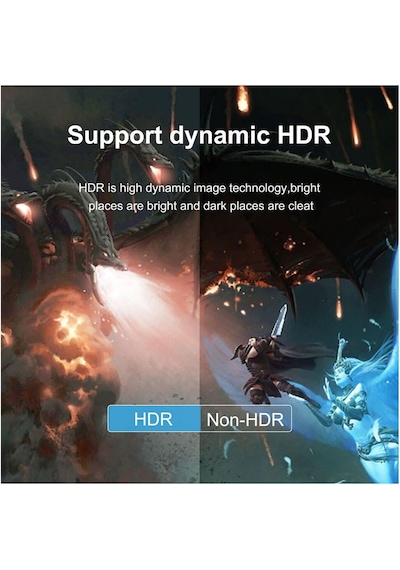 Wozlo 1 Metre Hdmı 2.1 Kablo Ultra Hdr Uhd 8k 60hz, 4k 120hz, 48gbs Ses Ve Ethernet Hdmı Kablosu