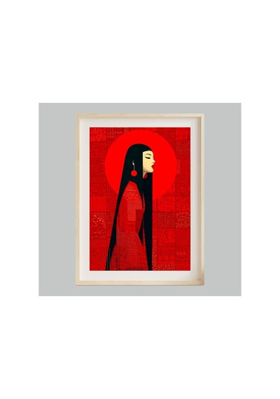 Poster Ahşap Çerçeveli Oturma Odası Salon Mutfak Dekoratif Tablo Çok Renkli - 812174674 Çok Renkli