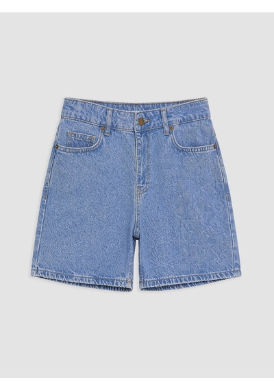 Lcwaıkıkı Petite Mavi Regular Fit Kadın Jean Şort