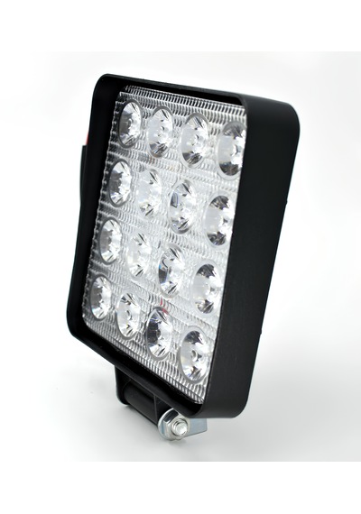 Çalışma Lambası 10v-30v 48w 16 Led Kare 2,2cm İnce Kamyonet Traktör Uzun Ömürlü