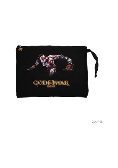 Zepplin Giyim God Of War 1 Siyah Clutch Astarlı Cüzdan / El Çantası