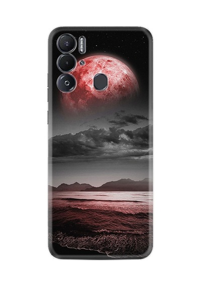 Tecno Pova Neo Kılıf Resimli Desenli Silikon Platinium Series Red World 1836