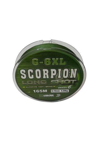 Kabura Scorpion G-6Xl Long Shot 0.16Mm. %100 Super Pe Braidx6 165