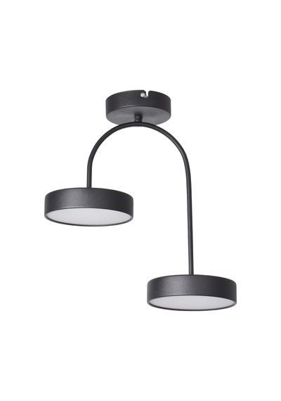 Sudem Modern Salon Yatak Odası Giyinme Odası Mutfak Beyaz Işık Ledli Renk 2 Li Led Avize Siyah Siyah