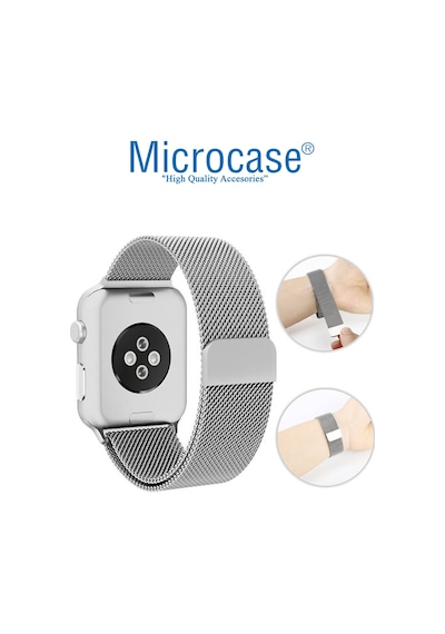 Microcase Apple Uyumlu  Watch SE 2022 40 MM Metal Mıknatıslı Kordon KY6