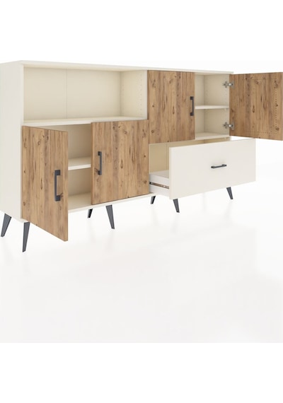 Arges Konsol 4 Raflı Tek Çekmeceli 4 Kapaklı 176x30x99 Aytaşı-çam Aytaşı-çam/aytaşı Arges Konsol 4 Raflı Tek Çekmeceli 4 Kapaklı 176x30x99 Aytaşı-çam Aytaşı-çam/aytaşı