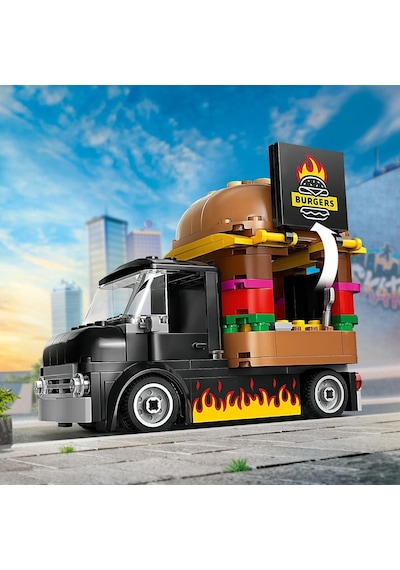 LEGO® City Hamburger Kamyonu 60404 5+ Yaratıcı Oyuncak Yapım Seti - 194 Parça