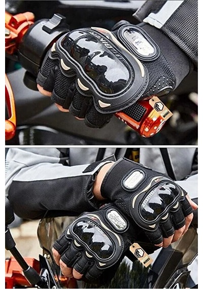 Forestia Yarım Parmak Korumalı Motosiklet Eldiveni - Motor Bisiklet Eldiveni & Motorsiklet Eldiveni