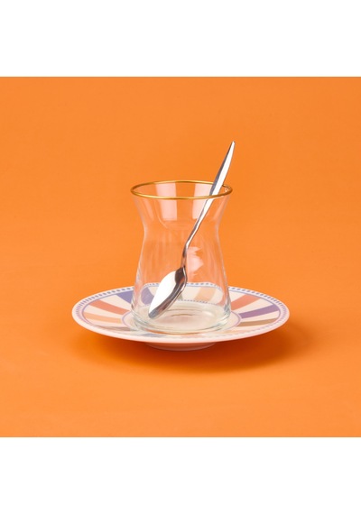 Kitchen Colourful Çay Tabağı - Renkli - 13 Cm