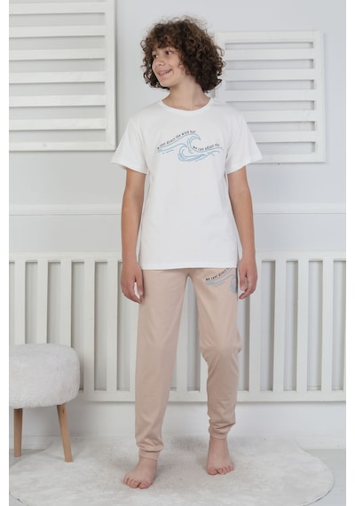 Zuzunga We Can Adjust The Baskılı Erkek Çocuk Pijama Takımı Mint