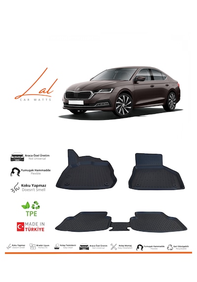 Skoda Octavia 3d Havuzlu Paspas 2021 Ve Sonrası Uyumlu
