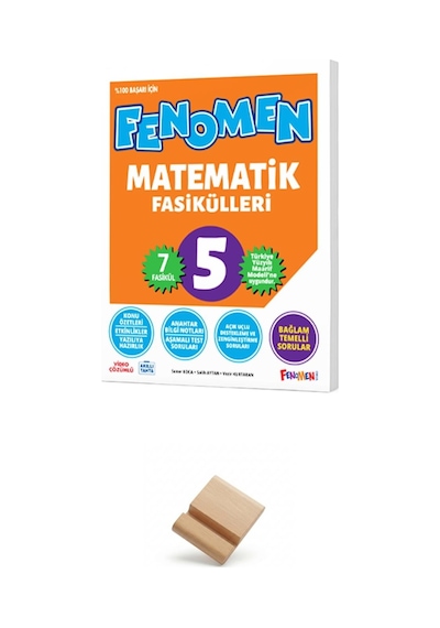 Fenomen 5. Sınıf Maarif Matematik Fasikülleri Soru Bankası + Telefon Standı
