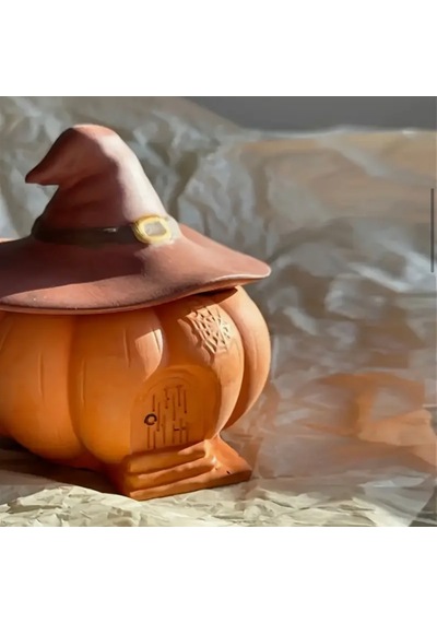 Balkabağı Dekoratif Mum Halloween Karışık/Çok Renkli