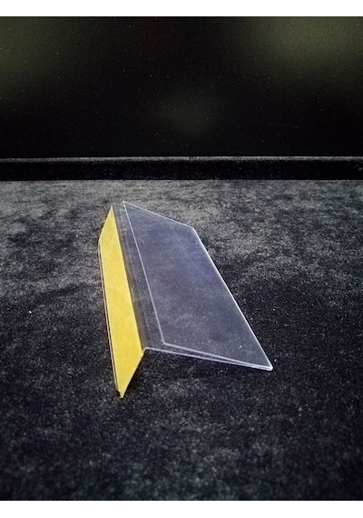 10 Adet Pvc Etiketlik Raf Önü Dik Yapışkanlı 8x4 Cm Vitrin Etiket