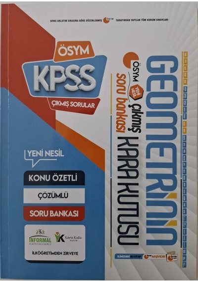 KPSSnin Kara Kutusu Genel Yetenek-kültür Avantaj Set Çözüml.