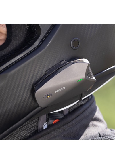 Reso Pilot Pro Motosiklet İnterkom Duosync Çift Mesh Bluetooth 30 Sürücü 12 Km Ip67