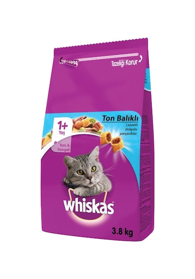 Whiskas Ton Balıklı ve Sebzeli Yetişkin Kedi Maması 3800 G Whiskas Ton Balıklı ve Sebzeli Yetişkin Kedi Maması 3800 G