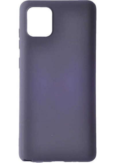 Noktaks - Samsung Galaxy Uyumlu A91 S10 Lite - Kılıf Mat Renkli Esnek Premier Silikon Kapak - Siyah
