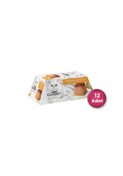 Gourmet Gold Revelations Tavuk Etli Ezme Yetişkin Kedi Konservesi 2 X 57 Gr 12'li Paket