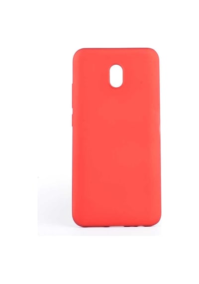 Kilifone - Xiaomi Uyumlu Redmi 8a - Kılıf Mat Renkli Esnek Premier Silikon Kapak - Kırmızı