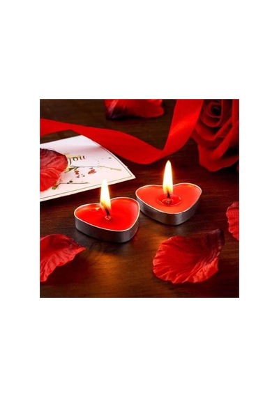 Kırmızı Tealight Mum 50 Adet