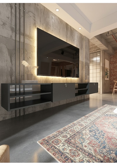 Resital Tv Ünitesi S2447-4 Antrasit Antrasit