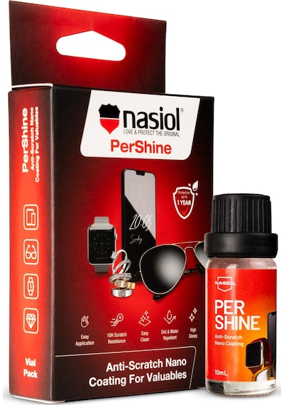 Nasiol Pershine Elektronik Kişisel Eşya Saat Gözlük Tablet Su İtici Nano Kaplama 1 Yıl Dayanım 10 ML