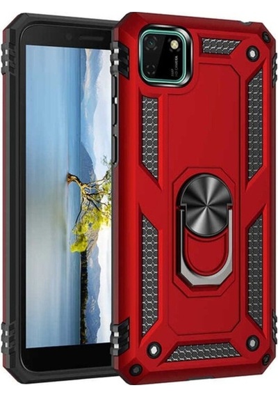 Huawei Y5p Kılıf Zore Vega Kapak Kırmızı