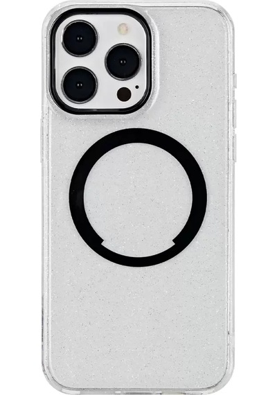 Joko Apple Apple iPhone Uyumlu  15 Pro Max Tanya Magsafe Kapak - Desen 5 Şeffaf