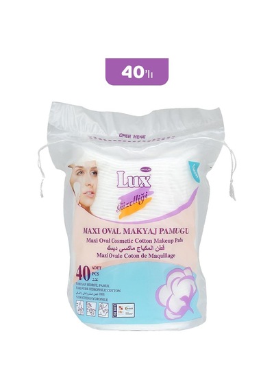 Lux Disk Maxi Oval Makyaj Pamuğu 40'lı
