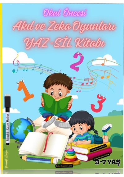 Okul Öncesi Akıl Ve Zeka Oyunları Yaz-sil Kitabı