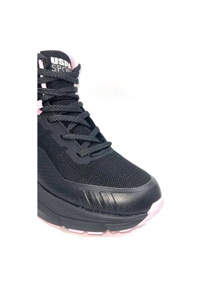 U.s. Polo Assn. Gerrard Hi Wmn 4pr Kadın Siyah-pembe Waterproof Bot Siyah