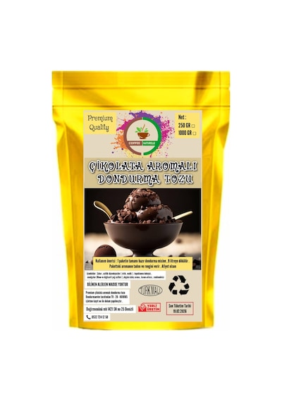Coffee Naturelle Çikolata Aromalı Dondurma Karışımı