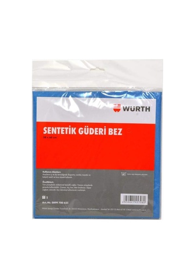 Würth 38x60 Cm Sentetik Mavi Temizlik Bezi Tek Renk