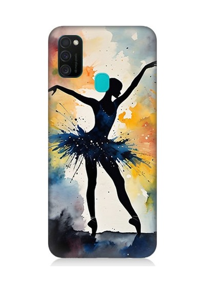 Samsung Galaxy M21 Uyumlu Dansın Büyülü Gölgesi Desenli Silikon Kılıf Çok Renkli