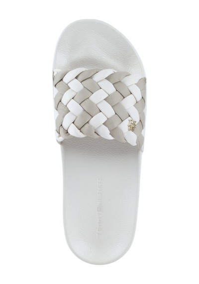 Tommy Hilfiger Braided Kadın Bej Terlik Fw0fw09203-0f4 Krem