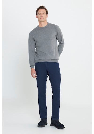 Ac&Co / Altınyıldız Classics Erkek Lacı Slim Fit Dar Kesim Beli Bağlamalı Esnek Pantolon Lacı Lacivert Ac&Co / Altınyıldız Classics Erkek Lacı Slim Fit Dar Kesim Beli Bağlamalı Esnek Pantolon Lacı Lacivert