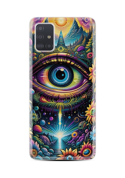Samsung Samsung Galaxy Uyumlu A51 Kılıf Boutique Baskılı Resimli Göz Pcode -039