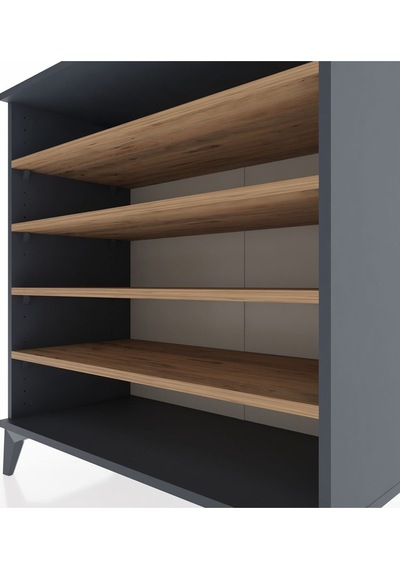 Hyperion Şifonyer 4 Raflı 88x44x96 Antrasit-çam Antrasit