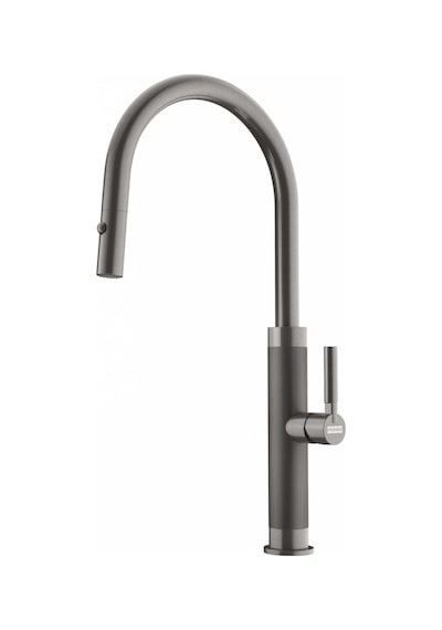 Franke Mythos Masterpiece Bxm 210/110-68 - Mythos Masterpiece Duşlamalı Antrasit Mutfak Eviye Batarya Seti Antrasit